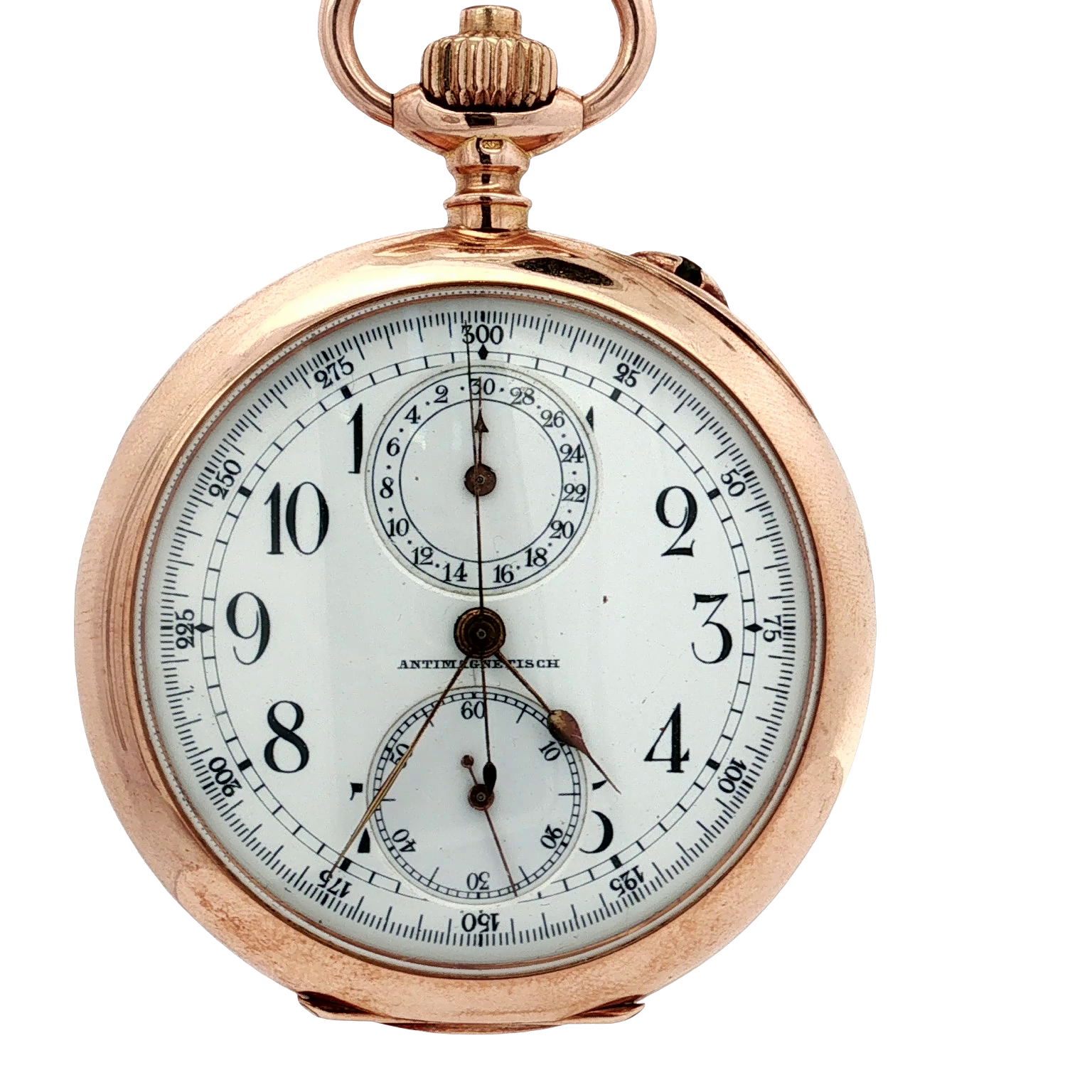 Antimagnetische Gold Taschenuhr