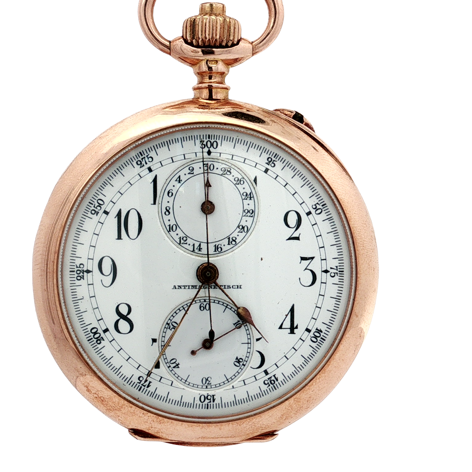 Antimagnetische Gold Taschenuhr